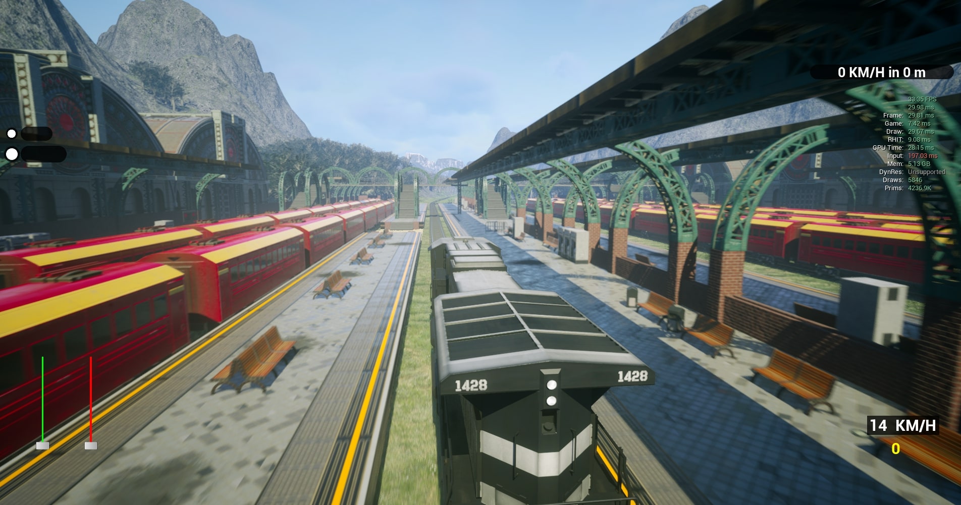 Railway Simulator early route blockout